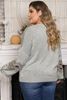 Picture of CURVY GIRL LACE V NECK SWEATER
